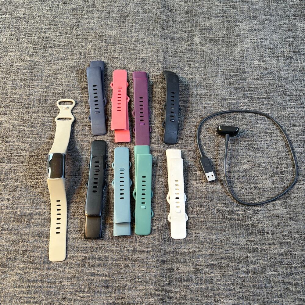 Fitbit Charge 5 with 9 bands and charging cord Health & Fitness Tracker